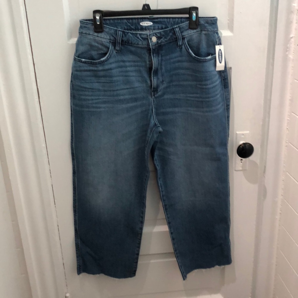 Old Navy High Waisted Cropped Jeans Size 12